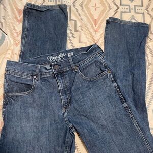 Wrangler Men’s Retro Slim Boot Cut Jeans - Dark Blue